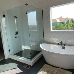 shower door by Hutton Glass Products