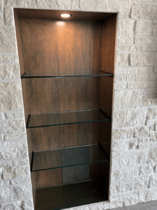 glass shelves by Hutton Glass