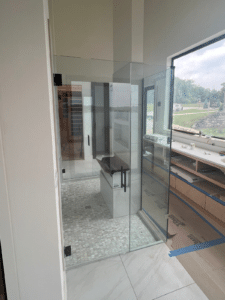 shower door by Hutton Glass