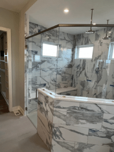 shower door by Hutton Glass