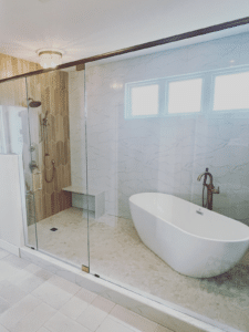 shower door by Hutton Glass