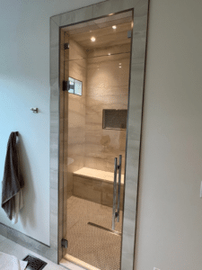 shower door by Hutton Glass